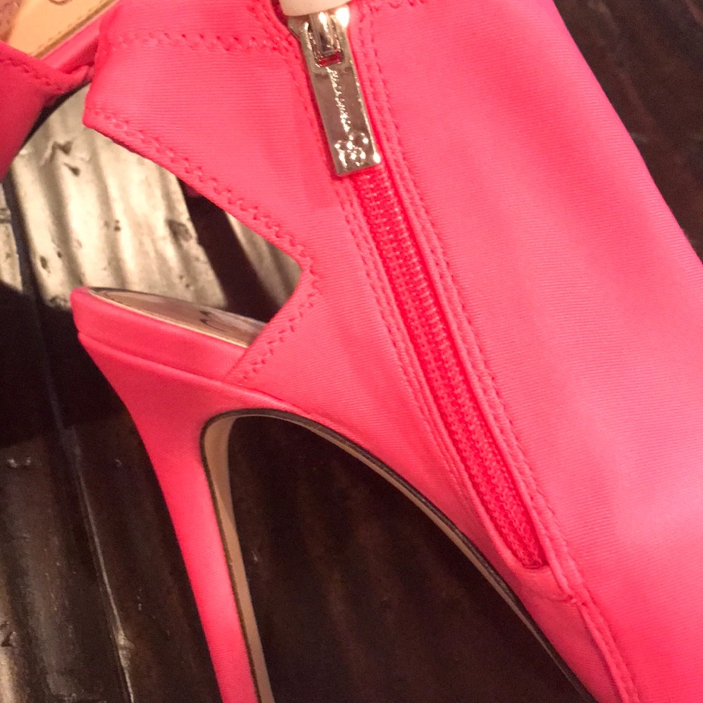 BARBIE VIBES! 😊 JESSICA SIMPSON BUBBLEGUM PINK HEELS. Size 6. - Picture 8 of 11